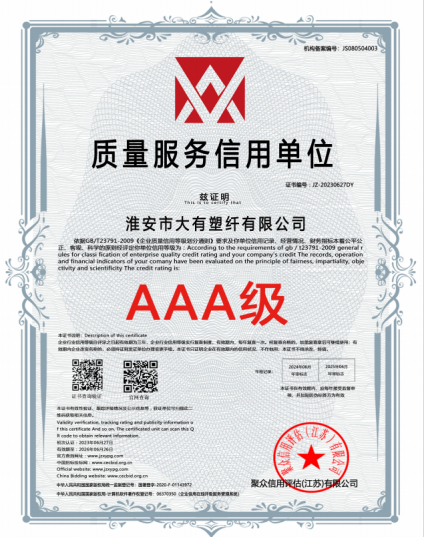 质量服务信用单位